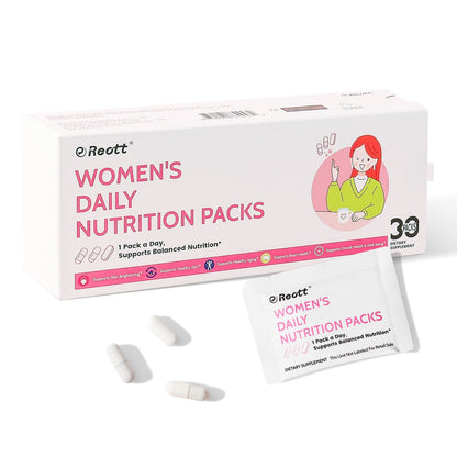 Reott Women's Daily Vitamin Packs with Collagen Peptide, PQQ, 4-IN-1 Multivitamins